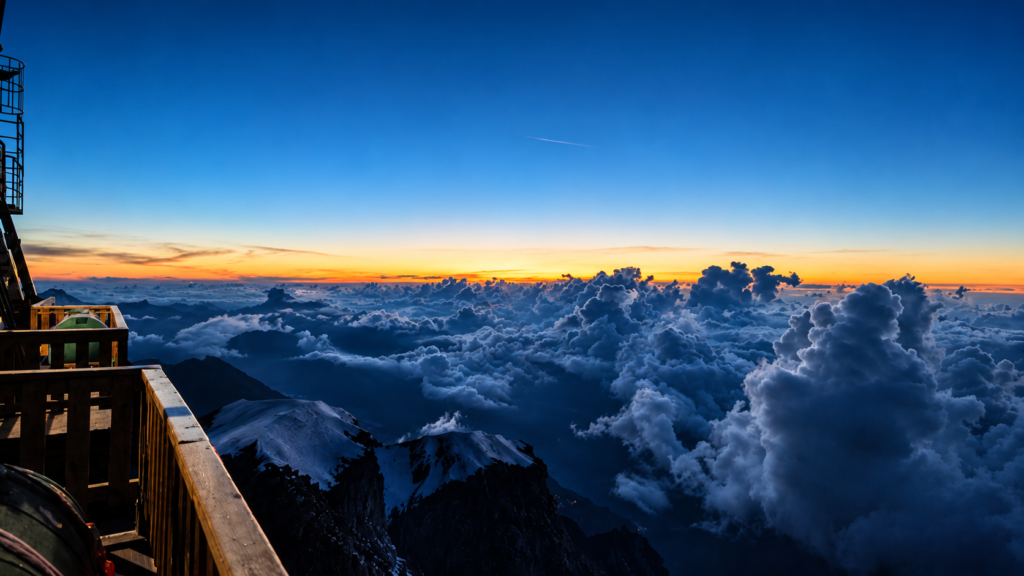 Vista Capanna Margherita notte